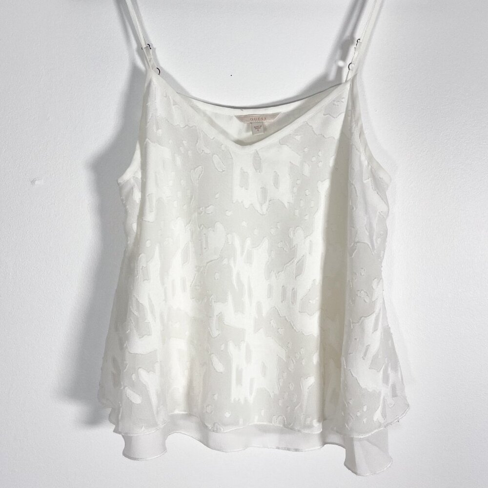 Flowy white Guess tank top